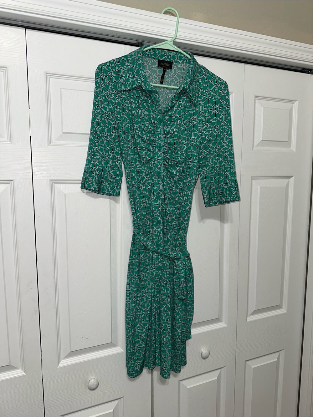 Laundry by Shelli Segal Green Shirt Dress